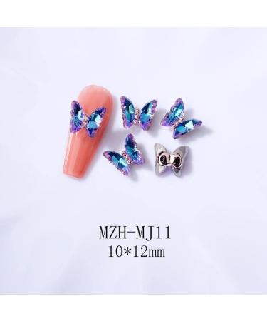 3D Nail Art Rhinestone Crystal AB Butterfly Charms Sparkle Nail Decoration Jewerlry Hand Craft DIY Accessories (MJ11) - Buy Online on GoSupps.com