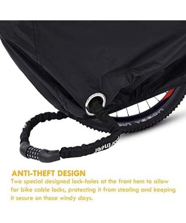 Premium Ohuhu Bicycle Garage - Waterproof 210T Nylon Bike Cover | High-Quality Tarpaulin 200x110x70 cm | Durable Black Protective Storage - Buy Online on GoSupps.com