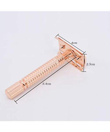 Long Handle Double Edge Safety Razor + 10 Blades - Perfect for Smooth Shaving | Buy Internationally - Buy Online on GoSupps.com