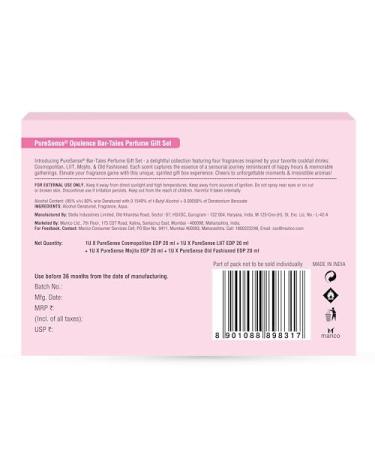 thakor craft Bar-Tales Perfume Gift Set for Women (Mojito+ Old Fashioned + Cosmopolitan + LIIT) | Long Lasting Women's Perfume Combo Pack Travel Set (4x20ml) 80ml - Buy Online on GoSupps.com