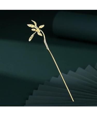 HangErFeng Silver Hairpin Han fu Accessories Hair Stick 602 Gold OneSize - Buy Online on GoSupps.com