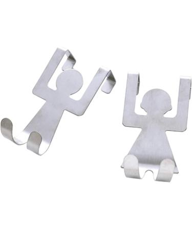 Alipis 8 pcs Cabinets Creative Door Hanging Cloth Back Hooks Storage Bag Humanoid mediumx2pcs Silverx2pcs - Buy Online on GoSupps.com