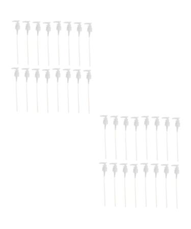 Unomor 40 Pcs Pump Head Nozzle Press Bottle Lotion White Whitex2pcs 13X5cmx2pcs