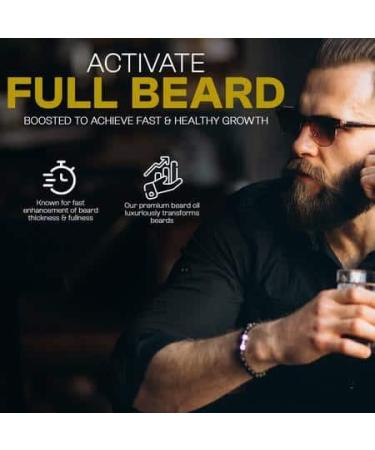 Premium Organic Beard Growth Oil - Nourishing Serum with Natural Ingredients for Boosted Beard Growth | 2 oz - Buy Online on GoSupps.com