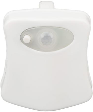 Motion Sensor Toilet Night Lamp with Visual Positioning System 8 Colors LED Light Safe to Use ABS Material Ideal for Bathroom - Buy Online on GoSupps.com