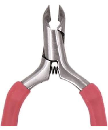 Cuticle Trimmer Manicure Peeling Scissors Stainless Steel for Fingernails Red 11x6 cm - Buy Online on GoSupps.com