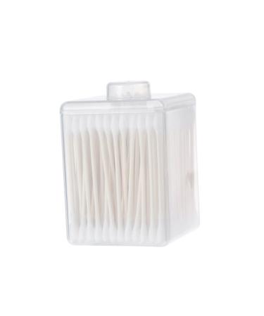 2 Boxes Cotton Swabs Makeup Cotton Swab Cleaning Cotton Swab Beauty Cotton Swab White Stick Cosmetic Size 1 White