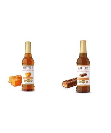Matteo's Barista Style Sugar Free Coffee Syrup - Zero Calories Keto-Friendly Coffee Syrups & Sugar Free Coffee Flavoring Syrup Salted Chocolate Caramel Delicious Coffee Syrup