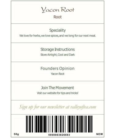 Yacon Root Organic Gourmet Quality - Buy Online on GoSupps.com