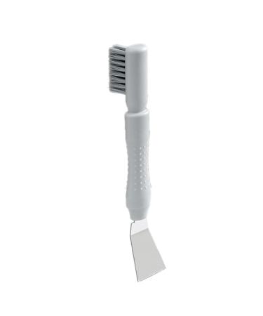 Stove Top Scraper Tool - 2-in-1 Cooktop Cleaning Double Head Scraper with Brush | Non-Slip Household Scraper for Putty and Grease Grime Cleaning for Sinks Faucets Stoves Elbow