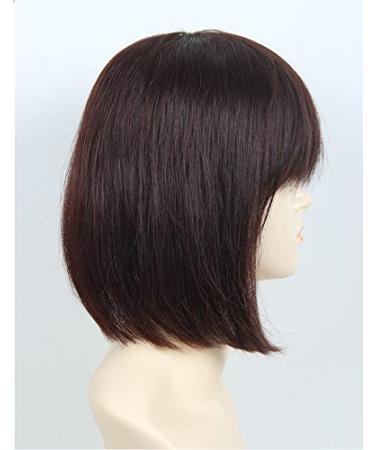 Remehi 35.6 cm (14 Inch) Dark Brown Real Hair Top Piece - Long Straight Hair Parts & Fringes for Women - Buy Online on GoSupps.com