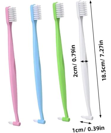 Buy Gatuida 4-Piece Double-Sided Travel Toothbrush Set - U-Shaped & Interdental Brushes for Braces | Space-Saving Living Accessories - International Shipping Available - Buy Online on GoSupps.com