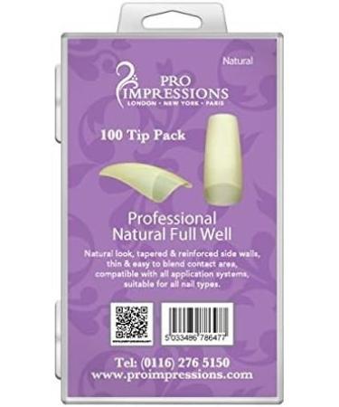 Pro Impressions Advance Natural Full Well 50 Nail Tips Size 6 - Buy Online on GoSupps.com