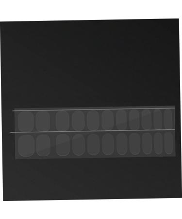 VINTORKY 10 Sheets Nail Stickers Nail Polish Sticker Clear Gel Strip Nail Art Sticker Gel Transparent Nail Strips Clear Fingernail Polish Semi Cured Gel Nail Wrap Kit Gels Double Sided Tape - Buy Online on GoSupps.com