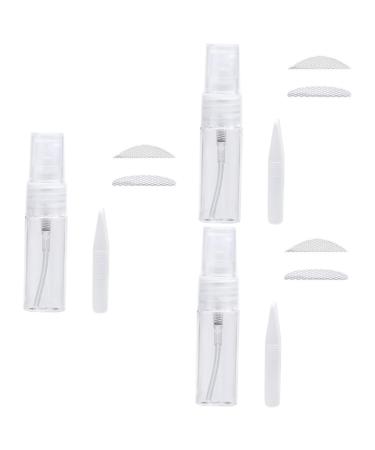 DOITOOL Comfortable Wearing 3 Packs Spray Bottles Eyelid Tape Stickers Traceless Double Eyelid Sticker Mesh Travel Eye Patch 9*2cmx3pcs As Shownx3pcs