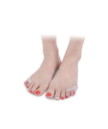 2pcs Curly Gel Silicone Gel Separators Bunion for Men Toe Separators for Overlapping Toe Spreader Toe Spacers Protector Splitter Gasket Separation Pad