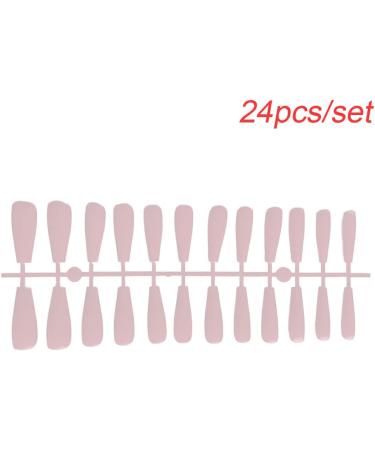 Dajidafu 1 Set French Tip Press on Nails Tips Matte Adhesive Tabs Full Cover Frosted Solid Colors Fingernails Art Decals Gifts Type 4 - Buy Online on GoSupps.com