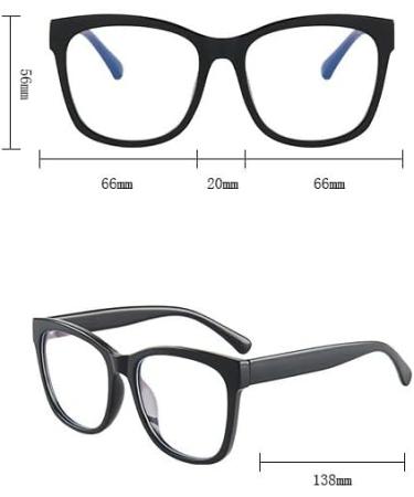 Zhuyiqz Oversized Anti-Blue Light Reading Glasses Fashionable Glare-Free Computer Readers for Presbyopia | Bean-Curd Color +0.00 - Buy Online on GoSupps.com