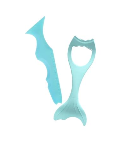 Didiseaon 2pcs Heated Lash Curler Eyeshadow Lengthening Mascara Eyeliner Stencils Auxiliary Third Gear