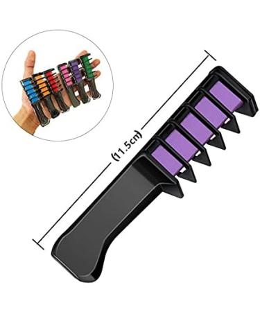 BN Hair Color Comb Temporary Hair Chalk for Kids & Adults | 6 Vibrant Colors for Party & Cosplay - Buy Online on GoSupps.com