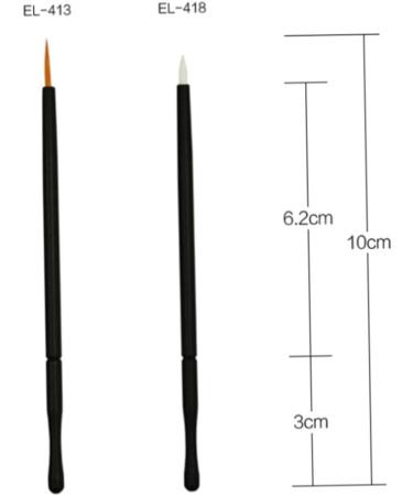 Healeved 150 Pcs Eye Makeup Tools Liquid Eyeliner Wand Applicator Eyeliner Liquid Brushes Gel Eyeliner Pot - Buy Online on GoSupps.com