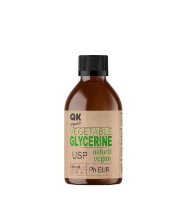 LIQUID PLANT GLYCERINE - Moisturizing and Softening for Hair and Skin - Cosmetic Base for Soaps Shampoos Creams Home Crafts (250ml)