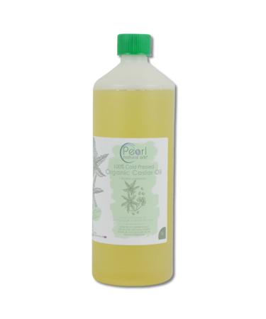 Pure Cold Pressed Organic Castor Oil Vegan Hexane Free BP Grade Non-GMO 1 litre