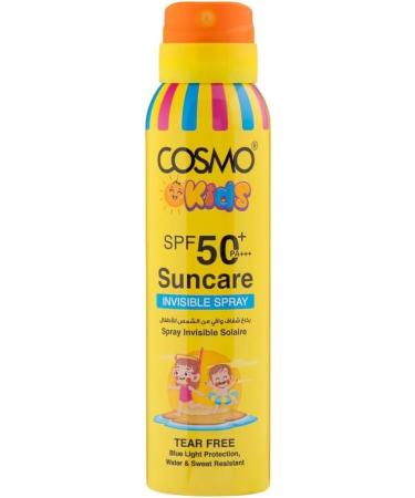 Kids Suncare Invisible Spray SPF 50 PA+++ 150ml | 5.07 fl.oz Spray Invisible Solaire | Tear Free Blue Light Protection | Water & Sweat Resistant | for Kids