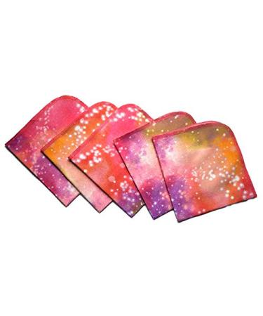 1Ply Printed Flannel 12x12 Inches Little Wipes Set of 5 Pixie Dust