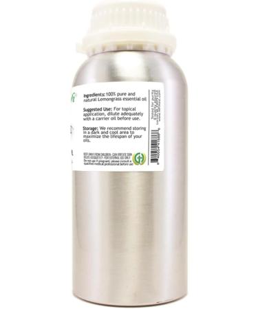 Lemongrass Essential Oil - 16 fl oz - 100% Pure & Natural - GreenHealth | Aluminum Bottle | International Shipping Available - Buy Online on GoSupps.com