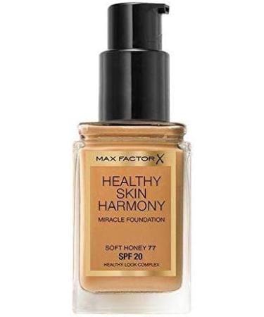 Max Factor 3 x Max Factor Healthy Skin Harmony Miracle Foundation - 77 Soft Honey - Buy Online on GoSupps.com