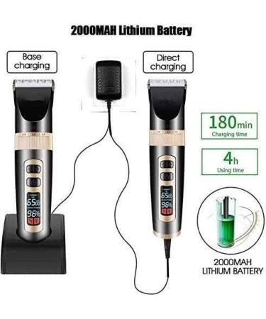 Professional Hair Clippers for Men - Cordless Electric Hair Cutting Kit with LED Display - Buy Online on GoSupps.com