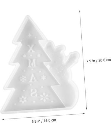 NUOBESTY Christmas Stencils Silicone Molds Diy Casting Resin Silicone Handmade Mold Christmas Tree Ornaments - Buy Online on GoSupps.com