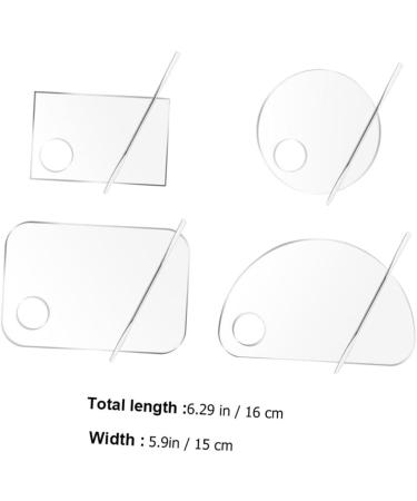  BIUDECO High-Quality Acrylic Makeup Mixing Tray Versatile Foundation Tray for Liquid Foundation and Eyeshadow - Buy Online on GoSupps.com