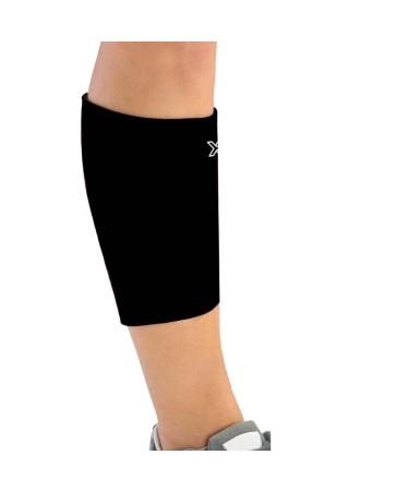 Full Calf Support Brace for Calf Strain Shin Splints Tendonitis - Calf Injury Sleeve for Men and Women - Calf Compression Shin Splint Sleeve (Black Large) Black Large: Max calf dimension is greater than 14.5
