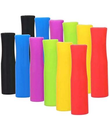 20pcs Silicone Straw Tip Metal Straw Tips Multi-Color Prevent Scald Straw Cover Food Grade Straws Nozzles Tips Fit for 1/4 Inch Wide Straws - Buy Online on GoSupps.com