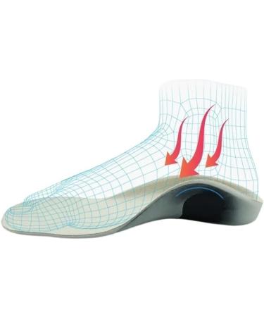 CSCDD 3D Orthopedic Insoles for Flat Feet | X/O Leg Support | PU Heel Pad Inserts - Size 24.5cm - Buy Online on GoSupps.com