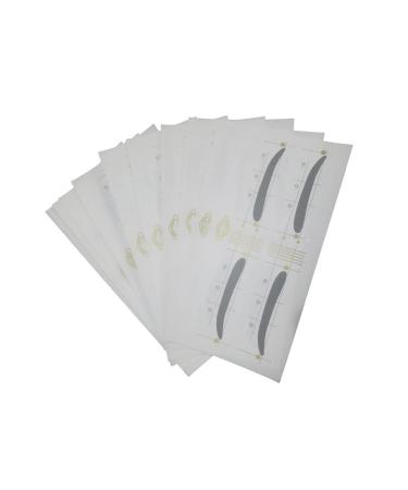 Didiseaon 12pcs 48 Eyebrow Template Stickers Eyebrow Grooming Stencils Eyebrow Sticker Eyebrow Card