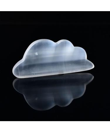 Cloud Shaped Bowl Natural Selenium Crystal Gypsum Cast Disc Reiki Gem Specimen Home Bowl Decorating Gift