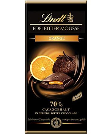 Lindt Lindt Pack of 6 Noble Bitter Orange Mousses 70% Cocoa - 150g
