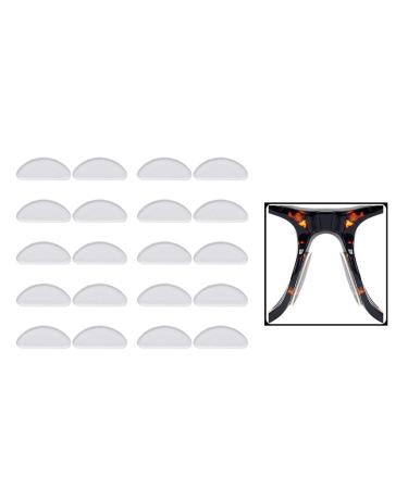 10 Pairs Non-Slip Silicone Nose Pads for Glasses - Transparent D-shaped Accessories for Comfort & Fit - Buy Online on GoSupps.com