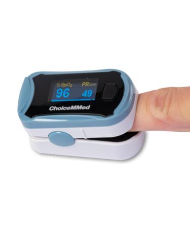 ChoiceMMed Fingertip Pulse Oximeter Purple MD300C29 Blue Oximeter for rapid measurement of heart rate and oxygen saturation (SpO2) simple and durable physiological monitoring device