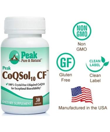 Peak CoQSol10 CF Supplement - Premium CoQ10 for Heart Health & Energy | International Shipping Available - Buy Online on GoSupps.com