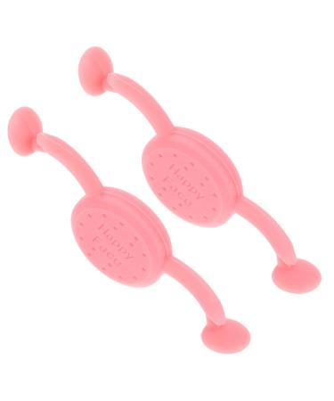Lot de 2 Entra neurs de Muscles Buccaux Ajustables Rose pour Exercice Facial Correcteur de Sourire et Raffermissement du Visage Outil de Modelage des Fossettes et Sculpteur