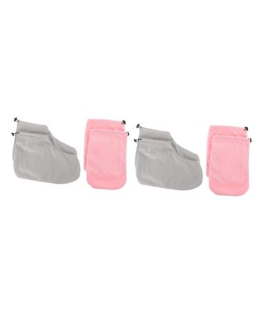 minkissy 2 Sets Gloves Work Glove Heated Glives Paraffin Heated Paraffin Wax for Feet Wax Foot Cover Foot Wax Cover Paraffin Wax Warmer Cover Paraffin Wax Foot Fabric Nursing Cover Cosmetic