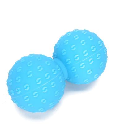 Verdant touch yoga gym ball double massage ball for leg shoulder muscle relaxation deep tissue massage yoga gym fitness ball blue