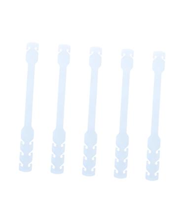 Gatuida 5 pcs rope adjuster ear strap holder headband earring mask the ear rope buckle makes mask strap buckle tightener straps.