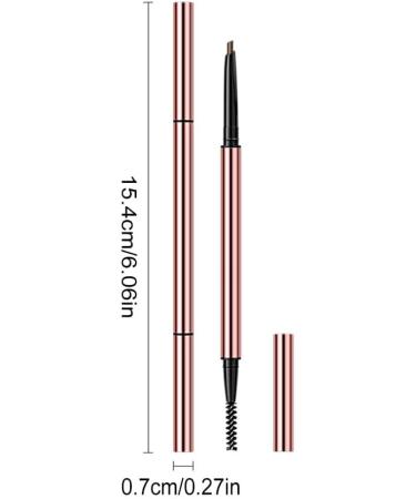 IOIUSKKU Eyebrow Pencil Double Head Waterproof Long Lasting Sweat Resistant Eyebrow Pen Cosmetic Beauty Makeup Gifts Ladies Girls Gray Brown - Buy Online on GoSupps.com