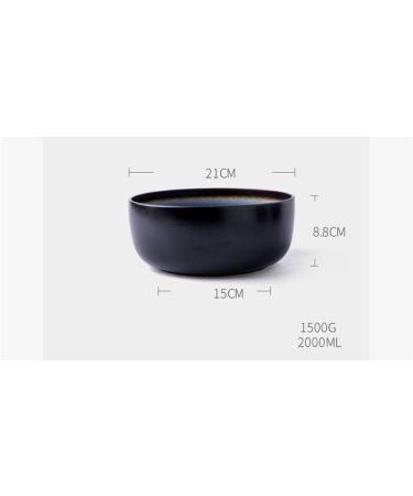 Snack Dip Bowls Dishware Household Kiln Glaze Blue Bowl 8 Inch Ceramic Soup Bowl Ramen Bowl Creative Compatible with Kitchen Restaurant Gifts - Buy Online on GoSupps.com