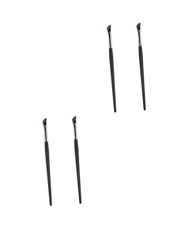 Angoily 4 Pcs Eyebrow Brush Makeup Brush Eye Brush Applicator Fine Flat Makeup Tool Bevel Cosmetics Miss